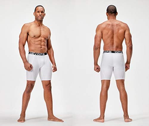 DEVOPS 3 veya 5 Paket dar şort Erkekler Spandex Spor Şort Atletik Egzersiz Koşu Performans Taban Katmanı Iç Çamaşırı