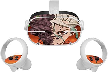 Dr. Rock TV Serisi Anime Film Oculus Quest 2 Cilt VR 2 Skins Kulaklık ve Kontrolörleri Sticker Koruyucu Çıkartma Aksesuarları