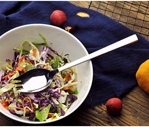 Paslanmaz Çelik Spork Salata Kaşıkları Salata Sunucuları Akşam Yemeği Servis Kaşıkları Meyve Meze Kaşığı öğle yemeği çatalı Dondurma