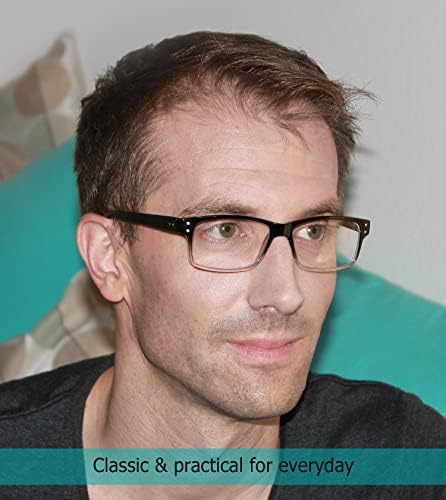 LUR 6 Packs Klasik okuma gözlüğü + 3 Packs Metal Yarım jant okuma gözlüğü (Toplam 9 Pairs Okuyucular +0.50)