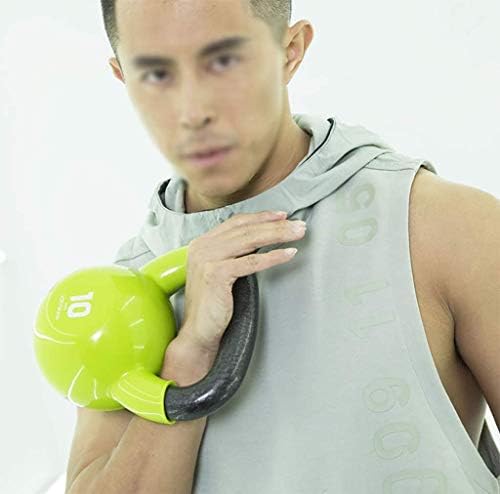 YFMMM Kettlebell Taşınabilir, Saplı Kettlebell Ağırlık Seti Vinil Kaplı Egzersiz Ekipmanları için Harika Tam Vücut Egzersiz, 6kg