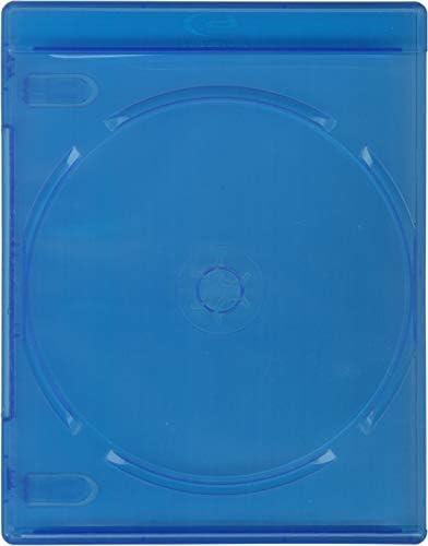 (5) Mavi Blu-Ray Kutuları-1 Disk Kapasiteli DVD Kutuları-12mm Kalınlığında-BRBR12BL