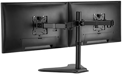 Amer Çift LED LCD Monitör 32 inç'e kadar 2 Ekran için Ayaklı Masa Standı Max VESA 100x100mm (2EZSTAND)ile Ağır Hizmet Tipi Tamamen