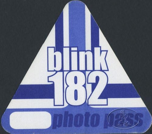 Blink-182 1999-2000 Tur Kulis Kartı Fotoğraf Mavi