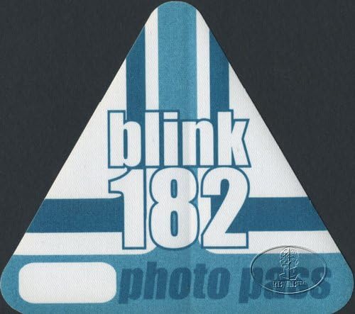 Blink-182 1999-2000 Tur Kulis Kartı Fotoğraf Yeşili