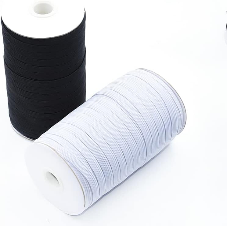 TTNDstore elastik bantlar 5 Metre 3/6/8/10/12/15/25/30/35 / 40mm Beyaz Siyah Naylon Elastik Bant Konfeksiyon Pantolon Dikiş Aksesuarları