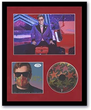 Elton John Kilitleme Oturumları İmzalı Özel Çerçeveli CD Ekranı B ACOA