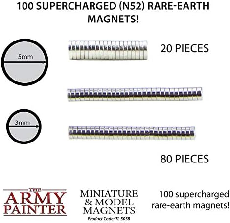 Ordu Ressam Minyatür ve Model Nadir Toprak Mıknatıslar-Ağır Mıknatıslar Neodimyum, 100 Adet, Çeşitli Paketi (20x5mm ve 80x3mm), yuvarlak