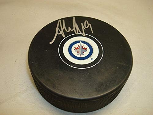 Andrew Copp İmzalı Winnipeg Jets Hokey Diski İmzalı 1D İmzalı NHL Diskleri
