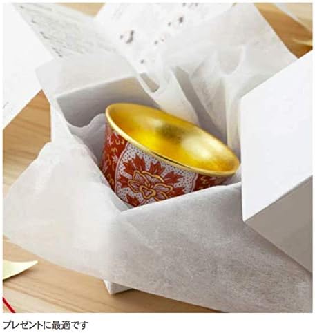 Folyo-ıchi Kutani Eşya Bardağı, Oinogui, Japonya'da Üretilmiştir, Geleneksel El Sanatları, Kanazawa Folyosu, Kanazawa Altın Varağı,