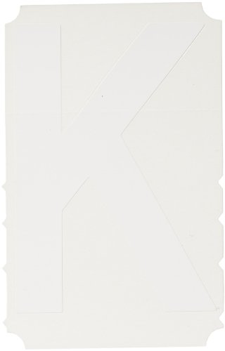 Brady 5170-K, Etiketleri Hizala, 4 Yükseklik, Mavi Üzerine Beyaz, Gösterge K (Paket başına 10)