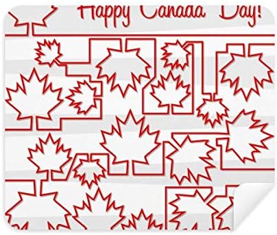 Mutlu Kanada Günü 4 Temmuz Akçaağaç Temizlik Bezi Ekran Temizleyici 2 adet Süet Kumaş