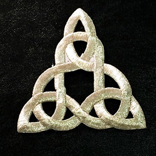 Yama Portalı Gümüş Kelt Düğümü 3 inç İrlandalı Dövme İşlemeli Aplike Gotik