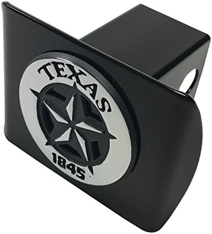 AMG Texas State Star 1845 Siyah METAL Bağlantı Kapağındaki METAL Amblem