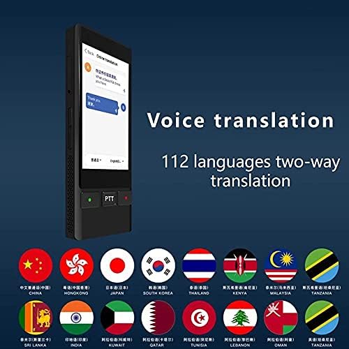 DLOETT T8 Akıllı Anında Sesli Fotoğraf Tarama Çevirmen Dokunmatik Ekran WiFi Desteği Çevrimdışı Taşınabilir Çoklu Dil Çeviri (Renk