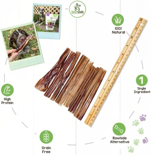 Doğa Köpekler için Kabadayı Çubukları Kemirir-Premium Doğal Sığır Eti Diş Kemikleri-Agresif Çiğnemeler için Uzun Ömürlü Köpek Çiğneme