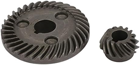 IIVVERR Yedek parça Elektrikli spiral konik dişli dişli seti Gri H-ITA-C-HI 100 Açı Öğütücü( en kaliteli elektrikli el aletleri), gris