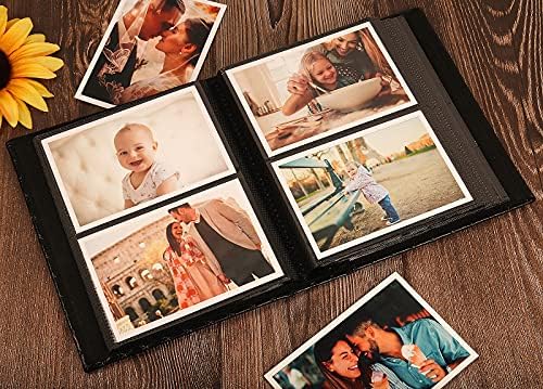 RECUTMS 200 Cep Albümü 4x6 Küçük Fotoğraf Albümleri PU deri kılıf Düğün Albümü Aile Bebek Yıldönümü Mezuniyet Seyahat Albümü Kişiselleştirilmiş