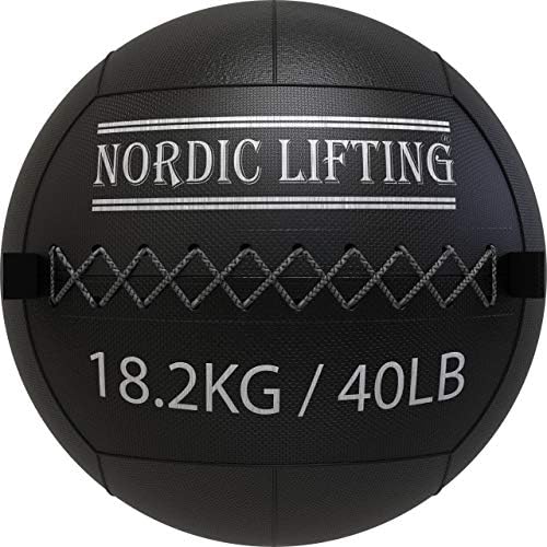 İskandinav Kaldırma Slam Topu 12 lb Duvar Topu ile Paket 40 lb