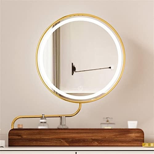 N / A Led makyaj masası aynası Çevrilebilir ve Gerilebilir 360 Dönen Masaüstü Yatak Odası Masaüstü makyaj masası lambası Ayna (Renk: