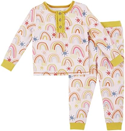 Mud Pie Kız Bebek Gökkuşağı Pijama Takımı