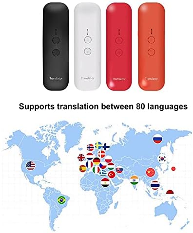 TFIIEXFL C-1 5.0 Şarj Edilebilir Hızlı Bağlantı Mini Taşınabilir Ses Çoklu Dil Akıllı Çevirmen Yurtdışı İş Toplantısı için (Renk: D)
