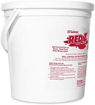 Safetec Kırmızı Z 3,5 lb. Kova Dökülme Kontrolü Katılaştırıcı (1 Kova/kutu)