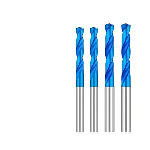 Matkap Ucu 3D Karbür Uçları 3-12mm Soğutma Matkap Spiral Büküm Matkap Ucu Mavi Kaplama Delik Matkap Metal 1 Adet (Renk: 4.2 mm)