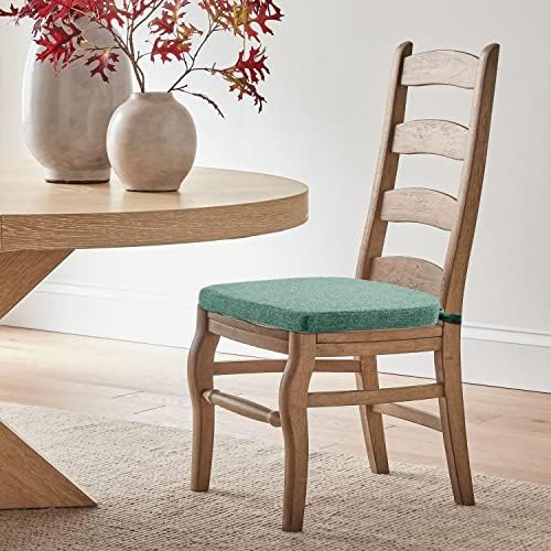 LOVTEX Sandalye Minderleri Yemek Sandalyeleri için 4'lü Paket - Bağları ve Kaymaz Destekli Hafızalı Köpük Sandalye Minderleri-Mutfak