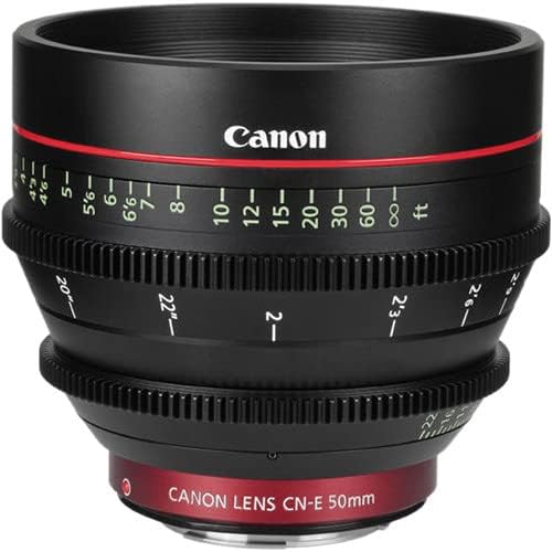 Canon CN-E 50mm T1. 3 L F Cine Lens (6570B001) + Sırt Çantası + 64 GB Kart + Lens Kılıfı + Kart okuyucu + Esnek Tripod + Bellek Cüzdanı