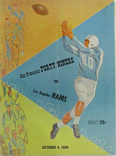 San Francisco Kırk Dokuzlu ve Los Angeles Koçları NFL Programı 4 Ekim 1959 141580-NFL Programları