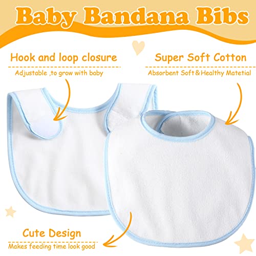 36 Paket Unisex Bebek Pamuk Önlükler Bebek Havlu Önlükler toplu Ayarlanabilir Bebek Havlu Pamuk mama önlüğü Renkli Bebek Yürüyor Yenidoğan