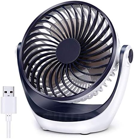 JXILY Küçük masa fanı ile Ultra-Sessiz Taşınabilir Fan ile Güçlü Hava Akımı, Ev Ofis Yatak Odası Masa ve Masaüstü için Uygun