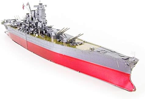 Büyülenmeler Metal Toprak Premium Serisi Yamato Savaş Gemisi 3D Metal model seti