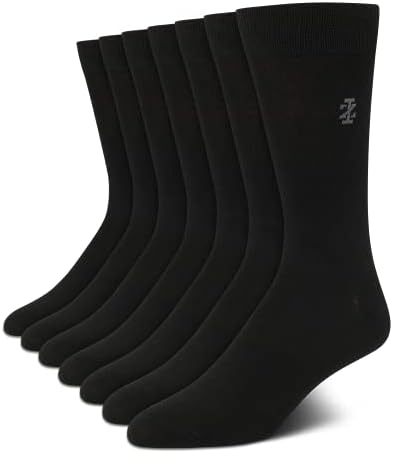 İZOD Erkek Elbise Çorabı-Hafif Orta Buzağı Mürettebat Elbise Çorabı (7'li Paket)