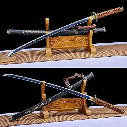 GLW El Yapımı Kılıç Savaş Hazır Japon Tachi samuray Kılıcı Katana Manganez Çelik Bıçak Keskin