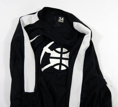 2020-21 Denver Nuggets JaVale McGee 34 Oyun Kullanılmış Siyah Atış Gömlek XL 12-NBA Oyunu Kullanılmış