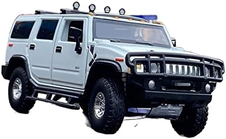 Ölçekli Araba Modeli Hummer H2 Alaşım Araba Modeli Diecast Metal Off-Road Araçlar Modeli 1: 32 Oranı (Renk: Siyah)
