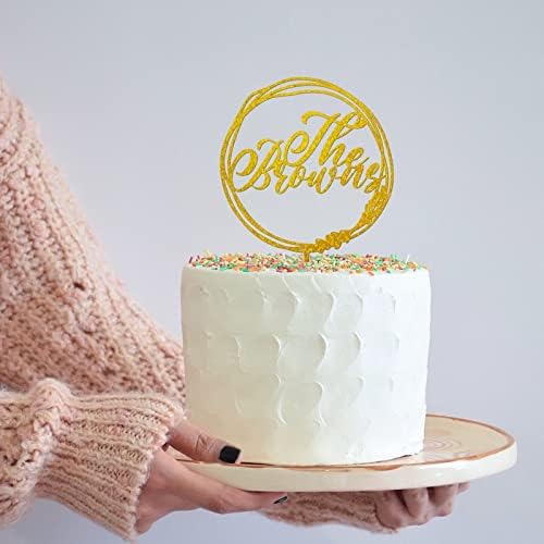 Ahşap Kişiselleştirilmiş Düğün Pastası Toppers Gelin Ve Damat Siluet Altın Glitter Kek Topper Düğün Üst Nişan Anniversary_243 için