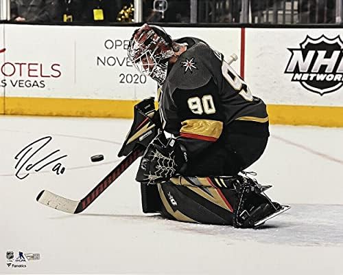 Robin Lehner İmzalı 16x20 Vegas Altın Şövalyeleri Fotoğraf Fanatikleri-İmzalı NHL Fotoğrafları