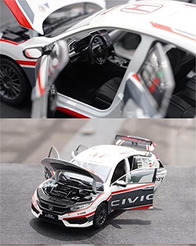 Ölçekli Model oyuncak arabalar Die-cast Araçlar 1/18 Honda Civic CTCC Minyatür Metal Ralli Araba Modeli Oyuncak Yetişkin Koleksiyonu
