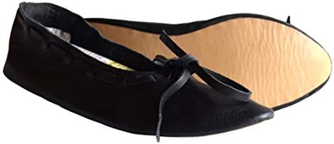 Allbeststuff Ortaçağ Deri Kadın Flats Doğal Deri Kadın Ortaçağ Düz Ayakkabı Rönesans Ayakkabı ABS