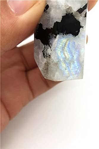 ZYM116 1 ADET Doğal Beyaz Aytaşı Kuvars Dikilitaş Kristal Değnek Noktası Kulesi Şifa Taşları Numune Doğal Taşlar ve Mineraller Eve