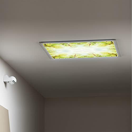 Tavan ışık difüzör panelleri için floresan ışık kapakları-Orman Deseni-Sınıf ofisi için floresan ışık kapakları-Ofis ve Sınıf Süslemeleri,