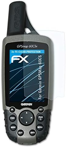 atFoliX ekran koruyucu Film ile Uyumlu Garmin GPSMap 60CS Ekran Koruyucu, Ultra Net FX koruyucu film (3X)