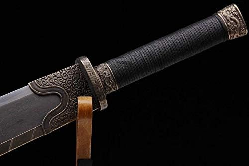 GLW Kılıç Yirmi Dokuz Ordu Broadsword Takım Savaş Kılıç Çoklu Rafine Çelik Bıçak 100 % El Yapımı Taşlama Parlatma Çin Longquan Kılıç