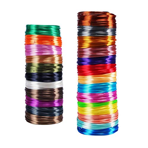 25 Renk İpek Parlak PLA Filament Örnek Paketi, Her Renk 4 Metre Uzunluk, toplam 100 m 3D Yazıcı 3D Kalem Malzeme Dolum, MİKA3D tarafından