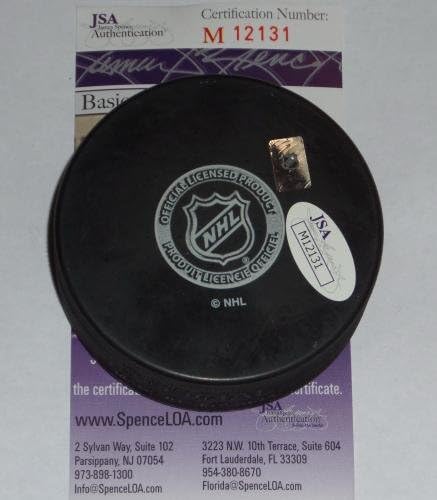Benoit Pouliot, Resmi Ny Rangers Hokey Diskini İmzaladı Edmonton Oilers Bruins Jsa İmzalı NHL Diskleri