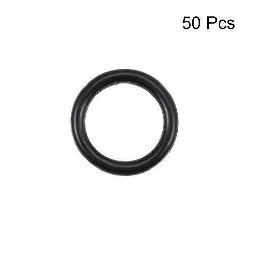 uxcell Nitril Kauçuk O-ringler 16mm OD 11.6 mm ID 2.2 mm Genişlik, Metrik Nitril Kauçuk Sızdırmazlık Contası, 50'li paket