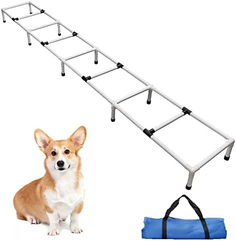 MKSY Köpekler Çeviklik Eğitim Merdiveni, Köpek Egzersiz Ekipmanları Köpek Engel Kursu Pet Açık Oyun